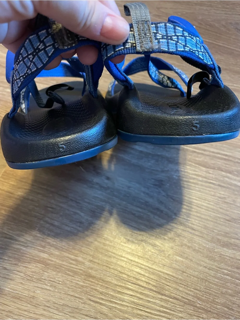 Chaco Z/1 Blue and Black Adjustable Strap Sandals